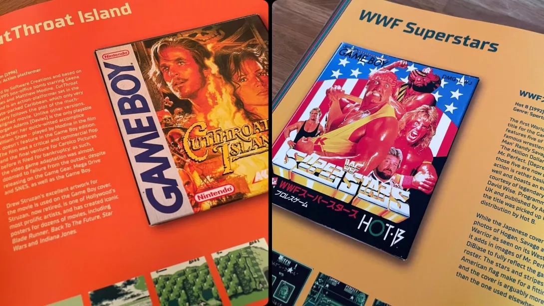 Game​​ Boy The Box Art Collection CutThroat Island ja WWF Superstars