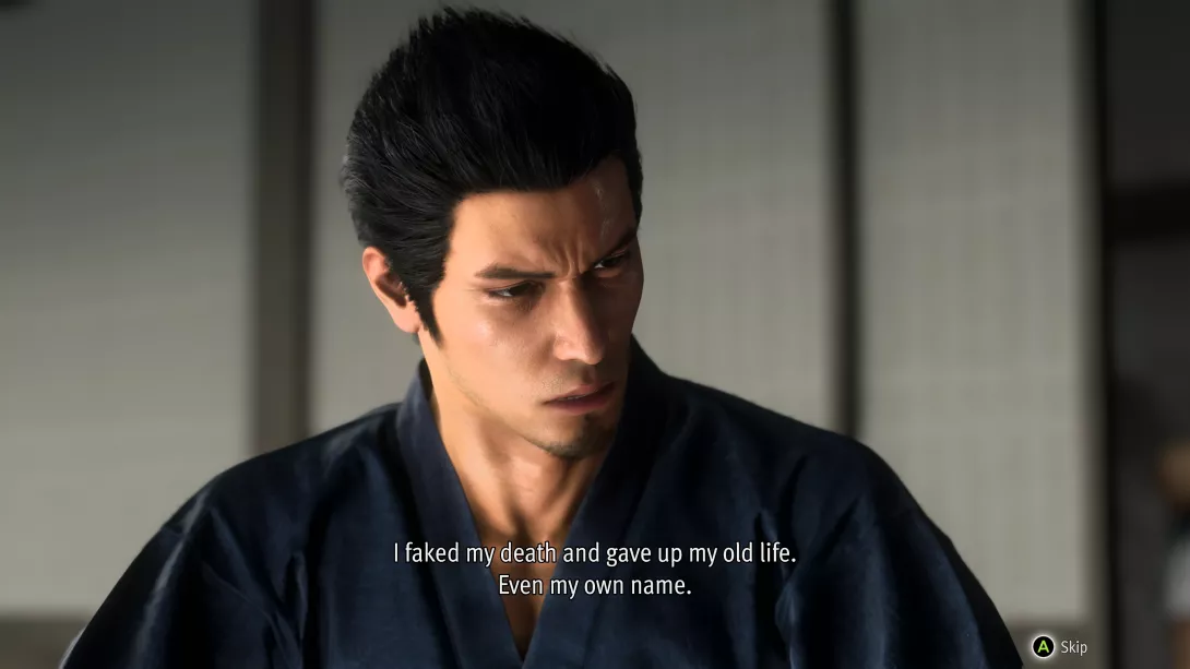 Like a Dragon Gaiden_ The Man Who Erased His Name Kiryu selostaa asioita