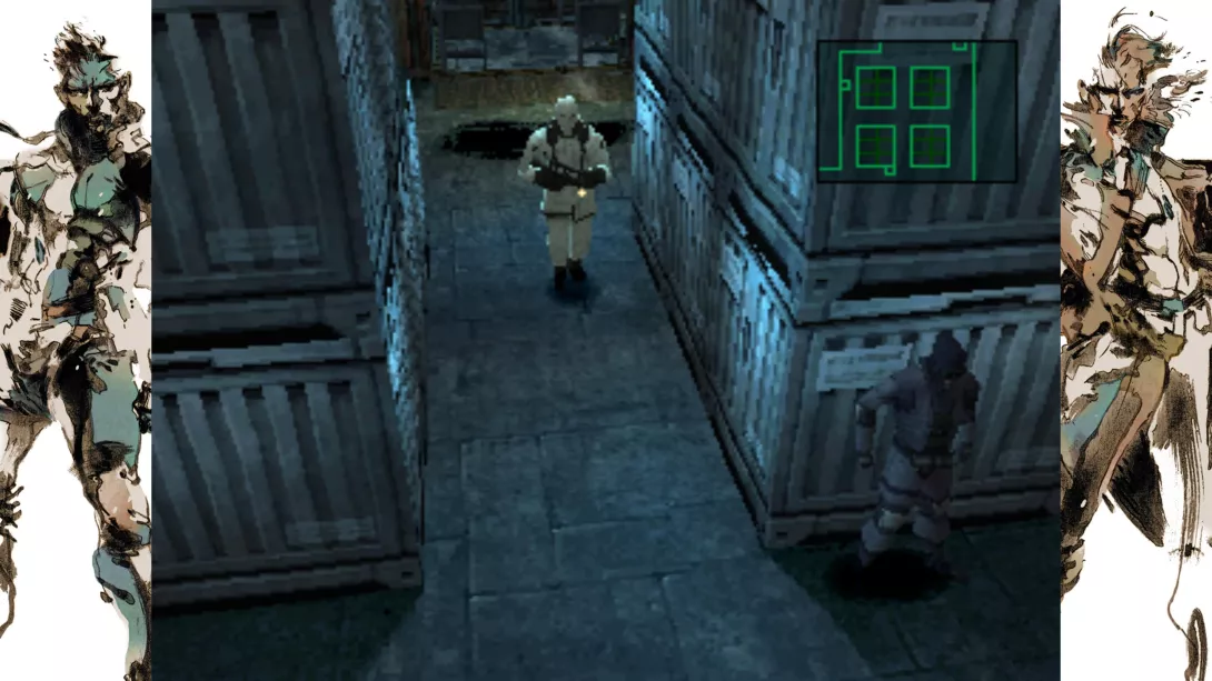 METAL GEAR SOLID - Master Collection Version_Snake vaanii pahaa aavistamatonta vartijaa