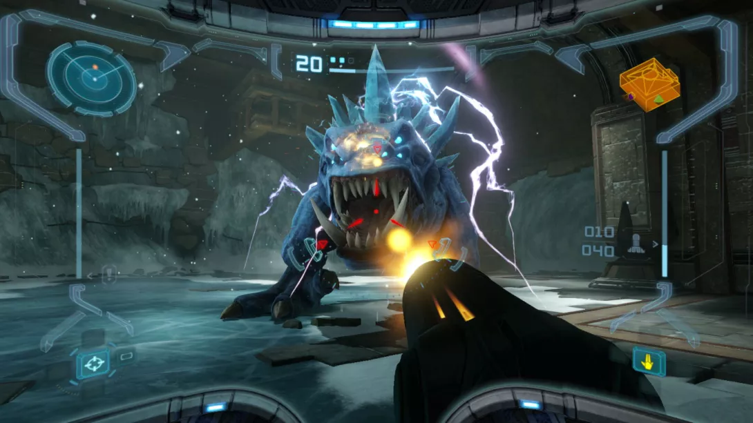 Metroid Prime Remastered: lähitaistelua