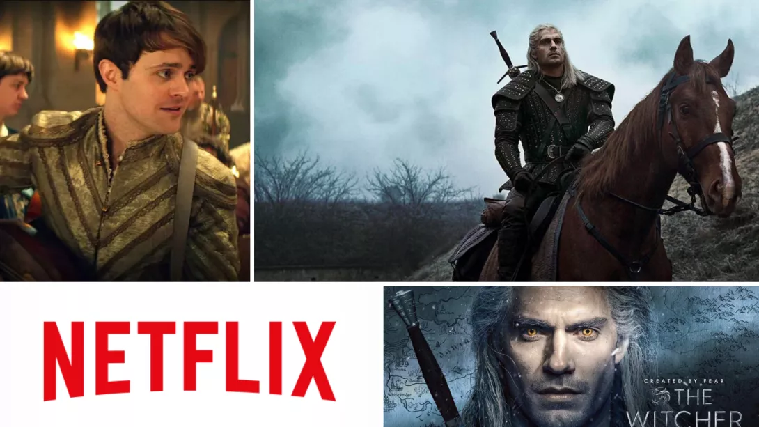 The Witcher Netflix Henry Cavill banneri lantti noiturille