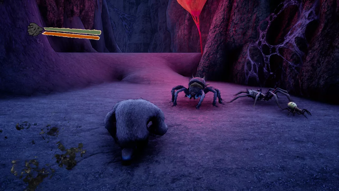 Skull Island: Rise of Kong juostaan hämähäkkien ohi