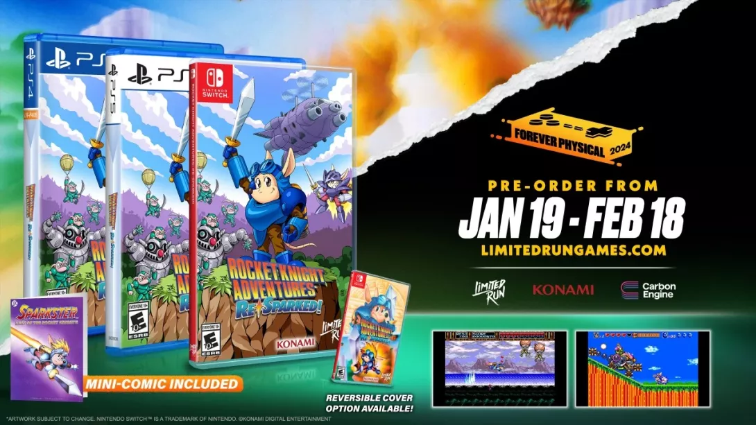 Rocket Knight Adventures ReSparked Limited Run Games