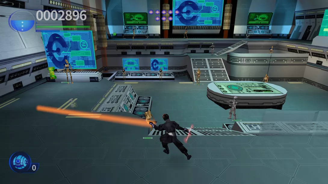 STAR WARS: Episode I: Jedi Power Battles Darth Maul ja laseri