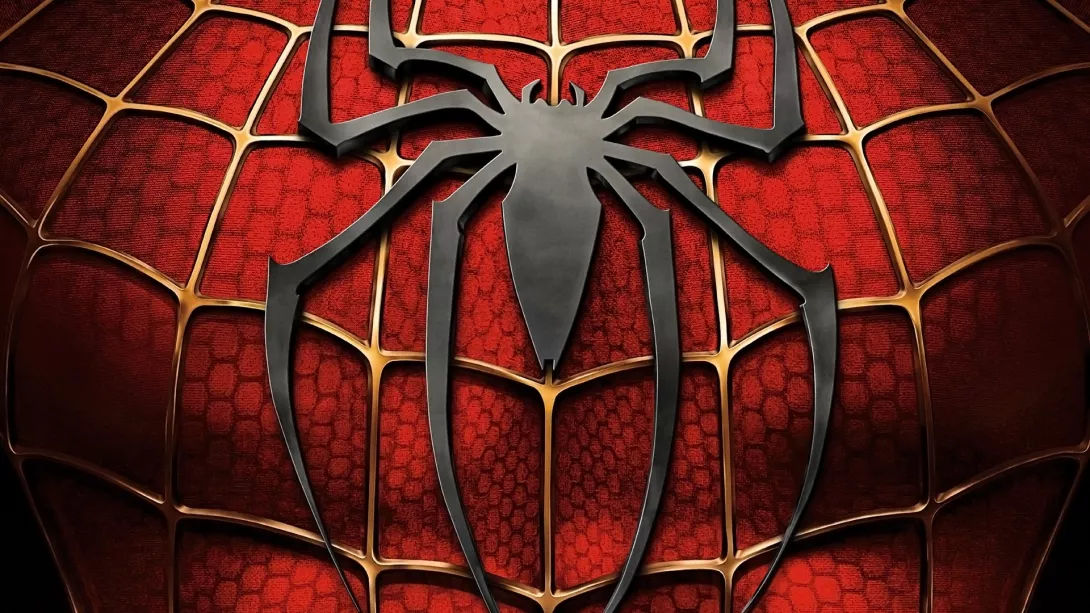 Spider-Man hämähäkki rinnassa