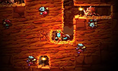 SteamWorld Dig 2 Nintendo 3DS kaivos