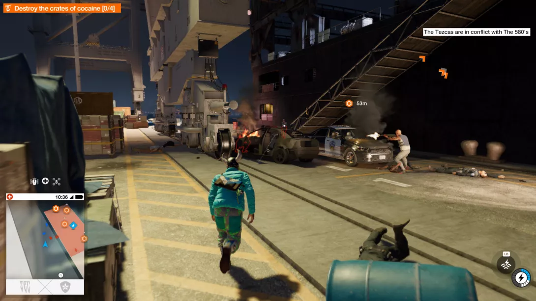 WATCH_DOGS  2 Watch Dogs 2 yhteenotto satamassa