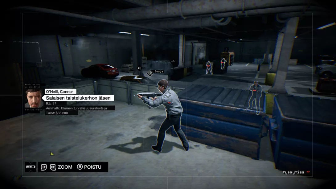 Watch Dogs valvontakameran kautta katsellaan