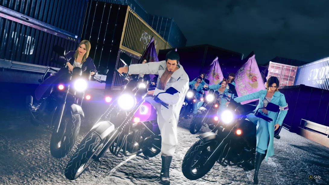 Yakuza Kiwami 3 & Dark Ties moottoripyöräjengi