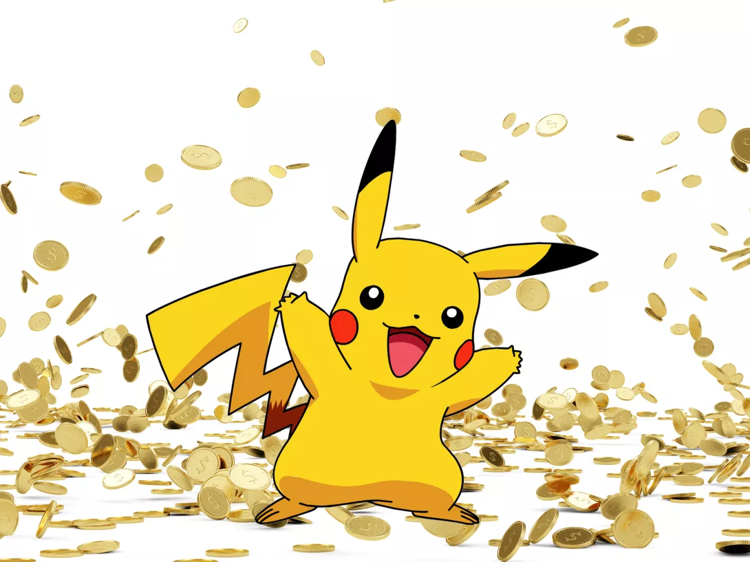 Pikachu ja kauheasti rahaa