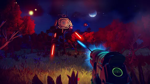 No Man's Sky, piu-piu-pyssyt yössä
