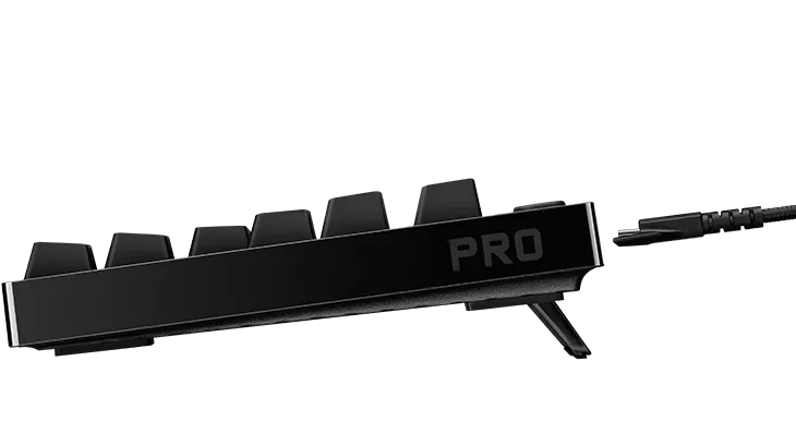 logitech g pro näppäimistö sivuprofiili