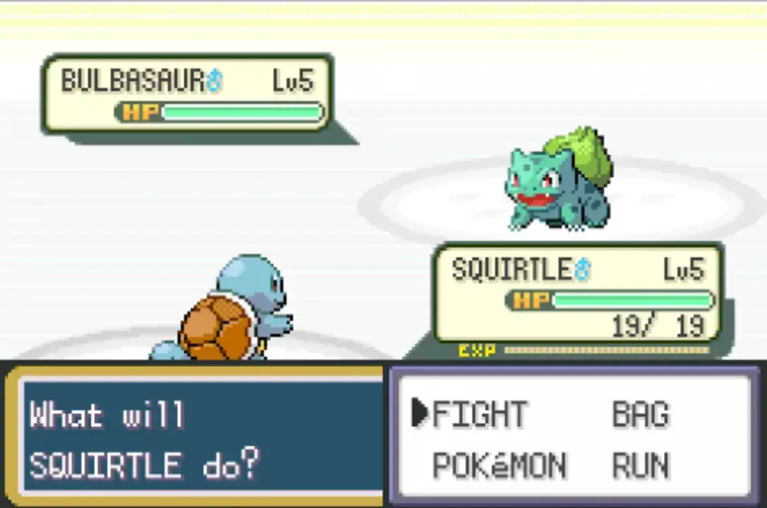 Pokemon FireRed: Squirtle squirttaa