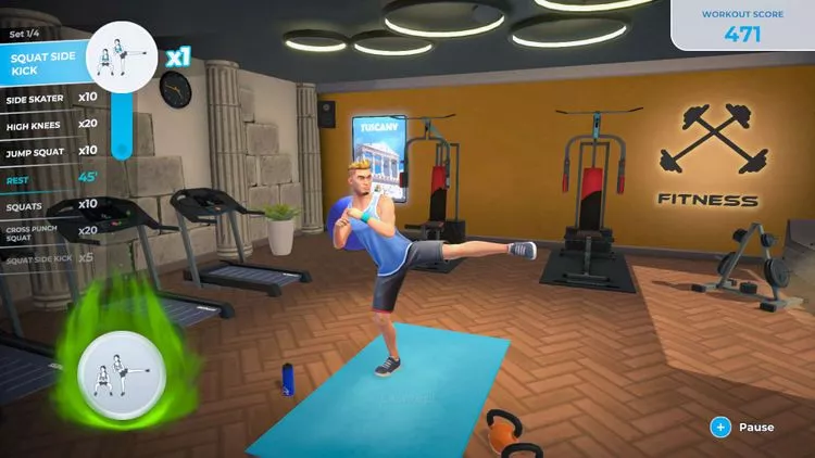 Let's Get Fit: harjoittelu vaatii tilaa