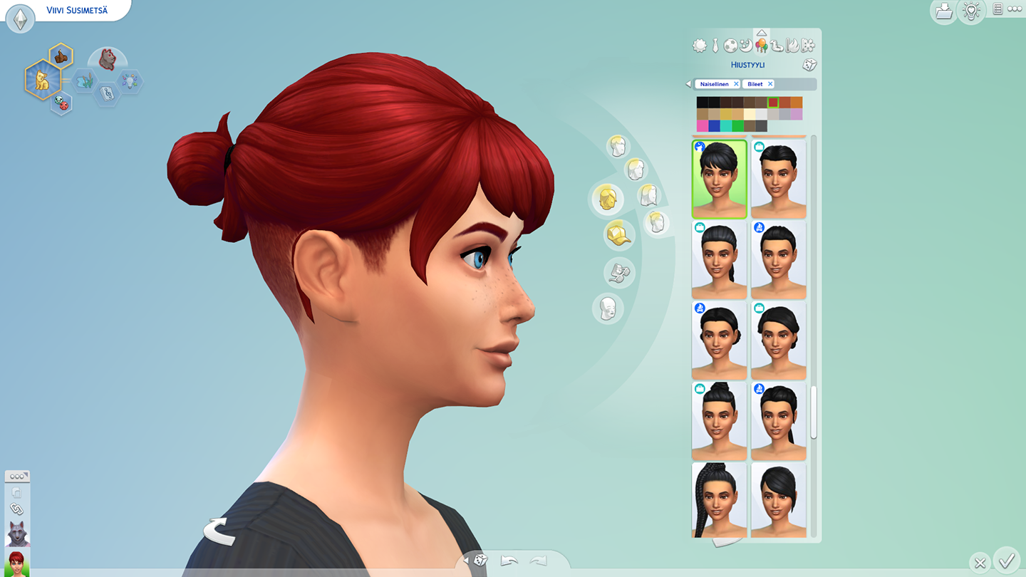 the sims 4 ihmissudet hiustyyli