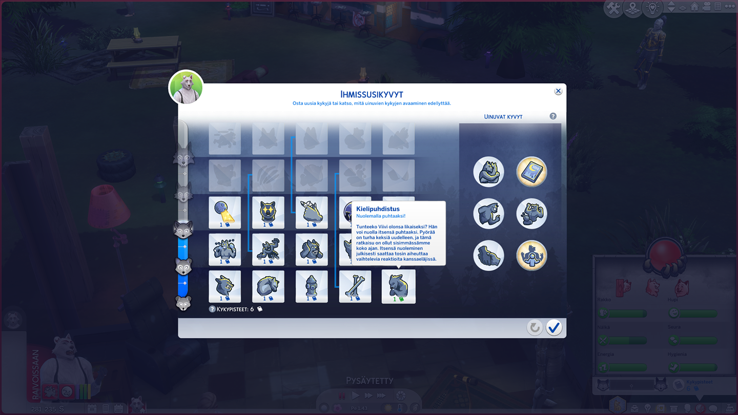 the sims 4 ihmissudet kykypuu