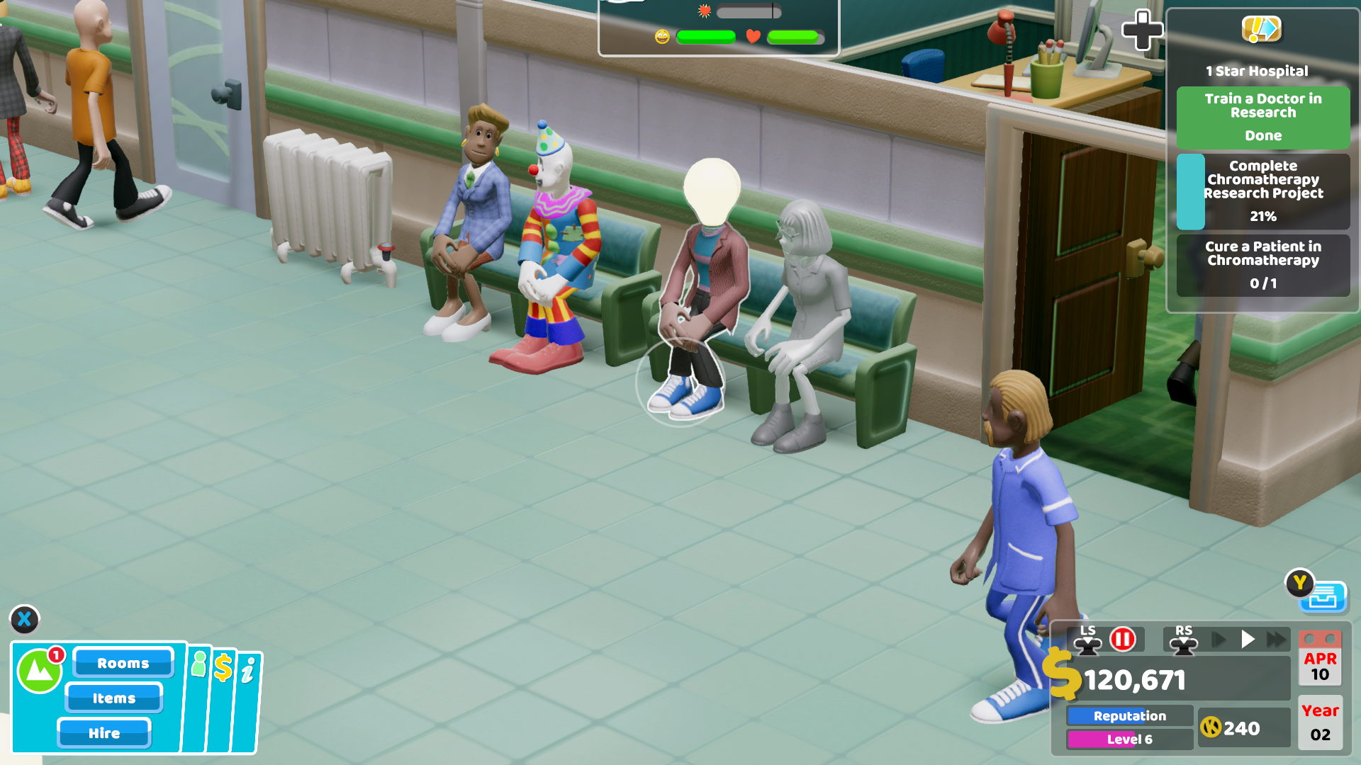 Two Point Hospital: Tautien kirjoa