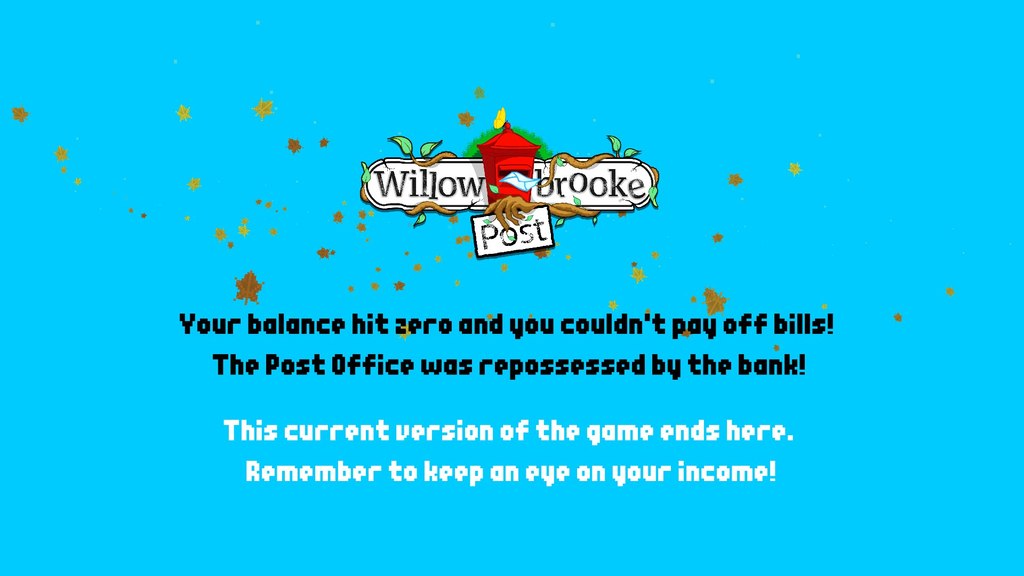 Willowbrooke Post: Game over